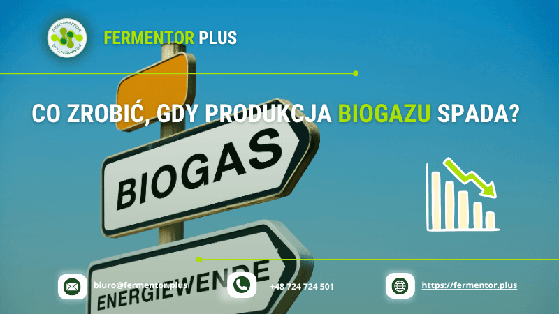 Co zrobić, gdy produkcja biogazu spada